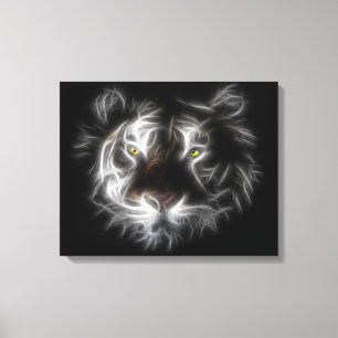 Abstrakte Tiger-Wrapped Canvas Leinwanddruck