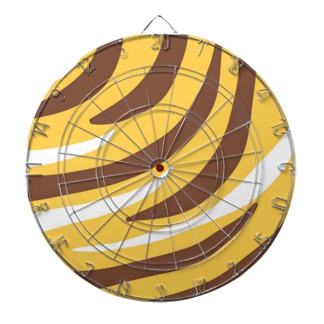 abstrakte Tigerkunst Dartscheibe (vorne)