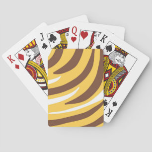 abstrakte Tigerkunst Spielkarten