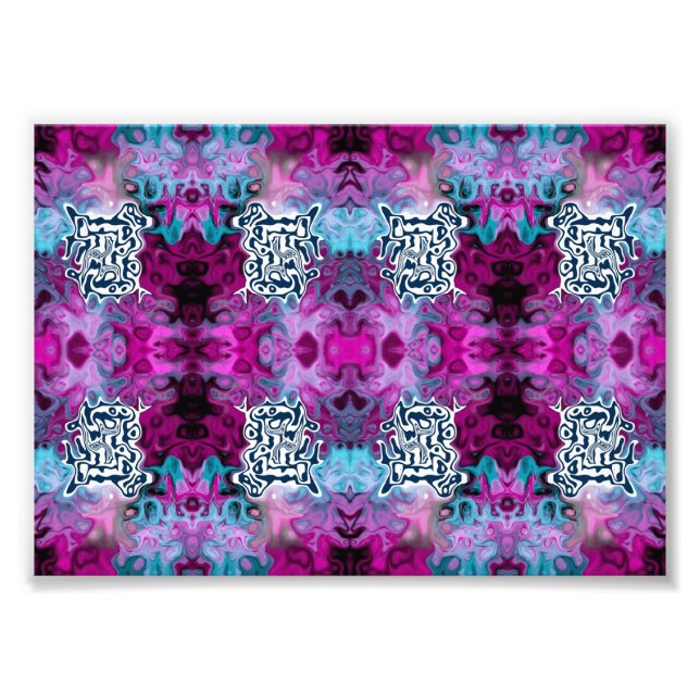 Abstrakte Tilgung Fotodruck (Vorne)