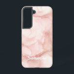 Abstrakte Tinte Hintergrund Feminine Pastellfarben Samsung Galaxy Hülle<br><div class="desc">Elegantes und modernes Design in rot-rosa Pfirsichpastellfarben,  handgefertigte flüssige Tinte. Passen Sie diese Telefonzelle mit Ihrem eigenen Namen auf der Rückseite an.</div>