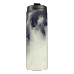 Abstrakte Tintenmalerei auf Thermosbecher