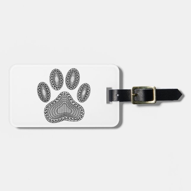 Abstrakte Tintenpatrone Gepäckanhänger (Vorderseite horizontal)