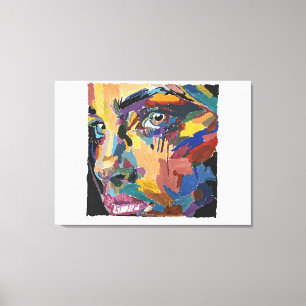 Abstrakte Tränen gemalt von Mark Elsen Leinwanddruck