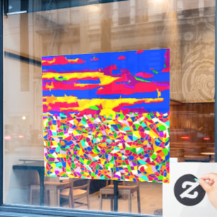 Abstrakte Transzension Fensteraufkleber
