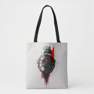 Abstrakte Trash Polka-Taschenuhr-Tragetasche