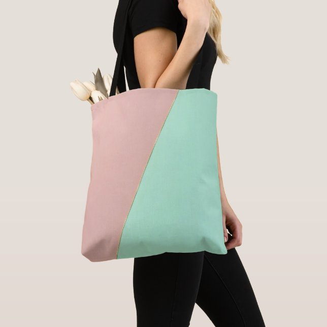 Abstrakte Trendy Blush Pink Mint Kollektion (Von Nahem)
