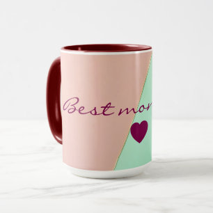Abstrakte Trendy Blush Pink Mint Kollektion Tasse