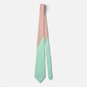 Abstrakte Trendy Rosé Mint Kollektion Krawatte