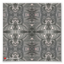 Abstrakte Tribal-Maske aus Weiß-Schwarz 3