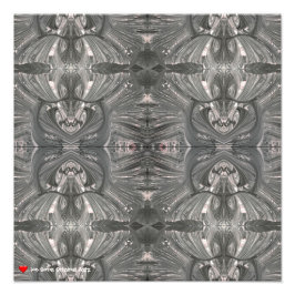 Abstrakte Tribal-Maske (Weiß) 4 Fotodruck