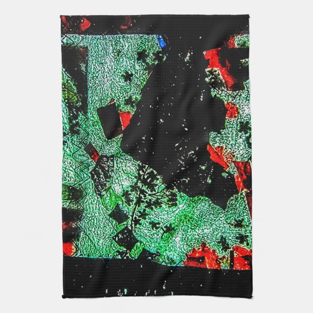 Abstrakte trockene Blume Küchentücher (Vertikal)