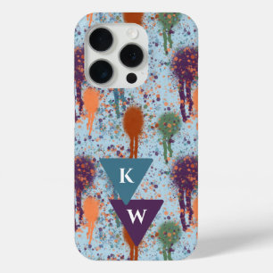 Abstrakte Tropfen für Spritzer Monogram Case-Mate iPhone Hülle