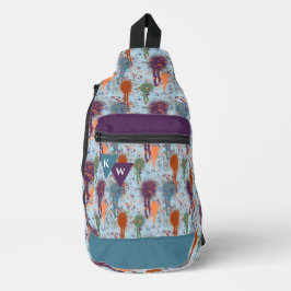 Abstrakte Tropfen von Spritzer Crossbody Bag