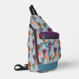 Abstrakte Tropfen von Spritzer Crossbody Bag