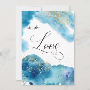 *~* Abstrakte Tropical Beach Glitzer Waves Wedding Einladung