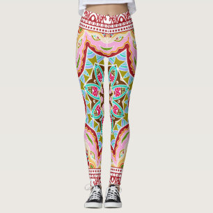 Abstrakte tropische Blätter Unterschiedliches Must Leggings