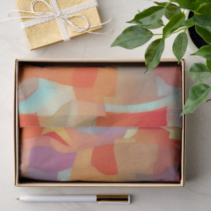 Abstrakte tropische Farben Kunstgewebe-Papier Seidenpapier