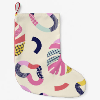 Abstrakte tropische Formen nahtlos Muster, Hinterg Kleiner Weihnachtsstrumpf