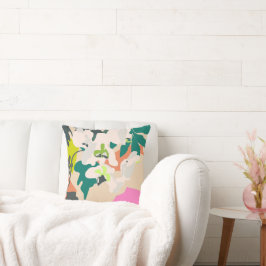 Abstrakte tropische Orchideen Moderne Wohngestaltu Kissen