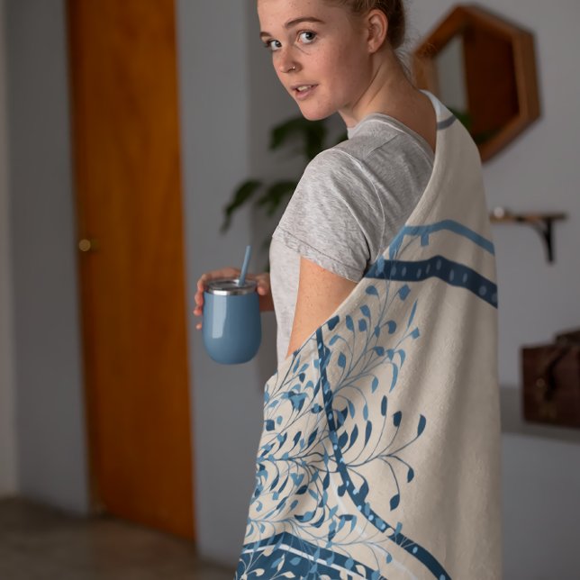 Abstrakte tropische Pflanze botanisch Fleecedecke (Von Creator hochgeladen)