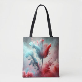 Abstrakte Tulip mit rauen Wolken