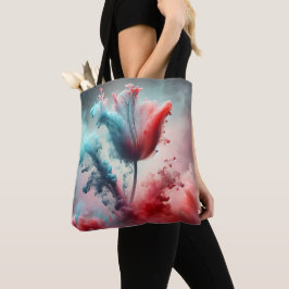 Abstrakte Tulip mit rauen Wolken