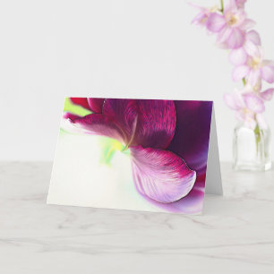 Abstrakte Tulip Petals Art Note Card Karte