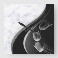 Abstrakte Tulips aus weißem Marmor