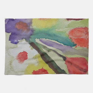 Abstrakte Tulips & Spring Blumen Handtuch