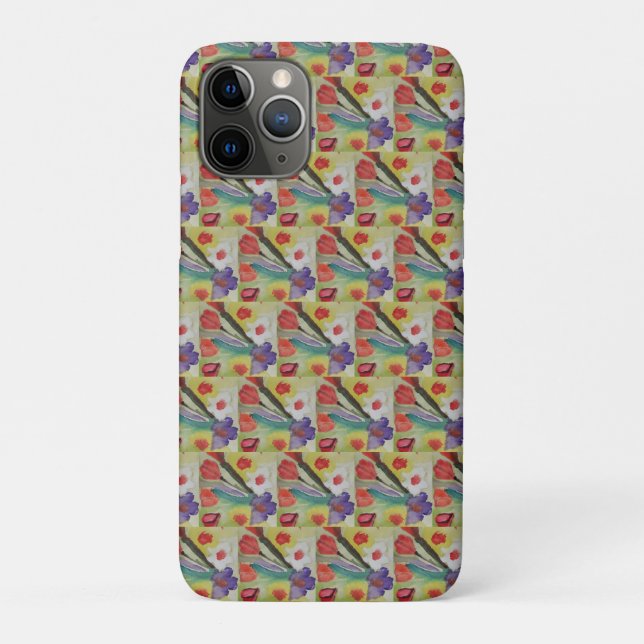 Abstrakte Tulips und Frühlingsblumen Case-Mate iPhone Hülle (Rückseite)