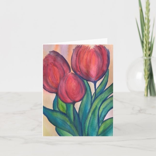 Abstrakte Tulissen Kleine Blankkarte Karte (Vorderseite)
