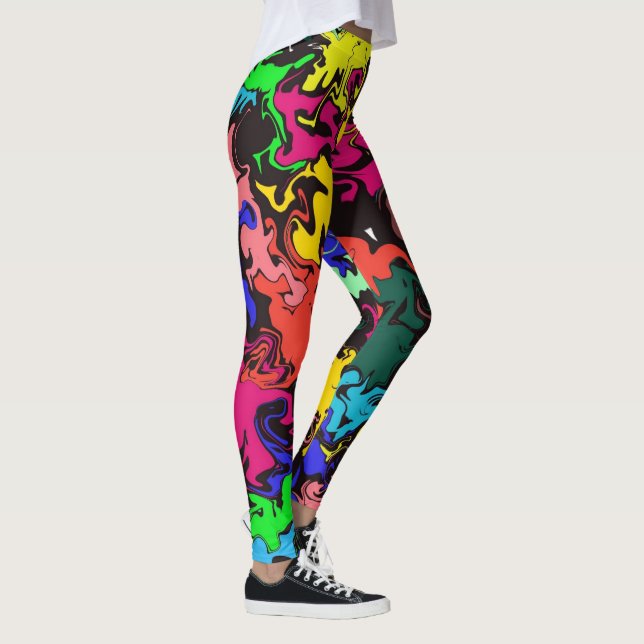 Abstrakte Twirbel / Leggings (Rechts)
