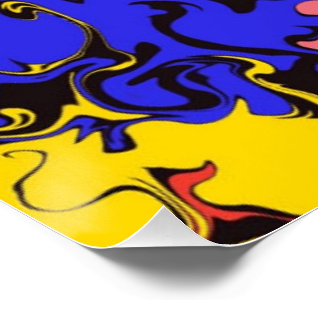 Abstrakte Twirbel / Poster (Ecke)