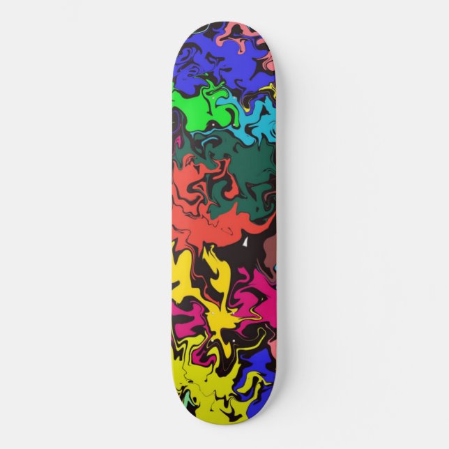 Abstrakte Twirbel / Skateboard (Vorderseite)