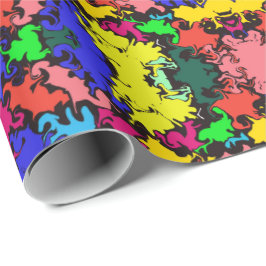 Abstrakte Twirbelfarbe / Halbziegel / Geschenkpapier