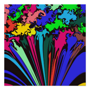 Abstrakte Twirbelsäule / Pinot / Poster