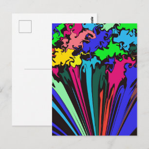 Abstrakte Twirbelsäule / Pinot / Postkarte