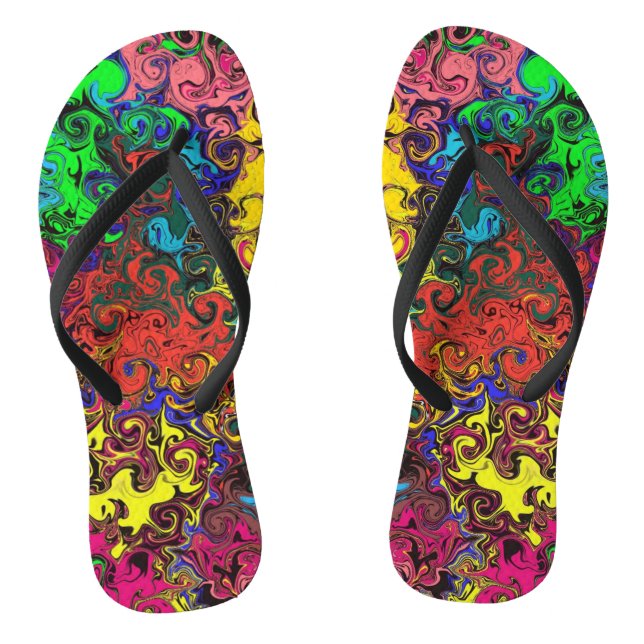 Abstrakte Twirler / Flip Flops (Fußbett)