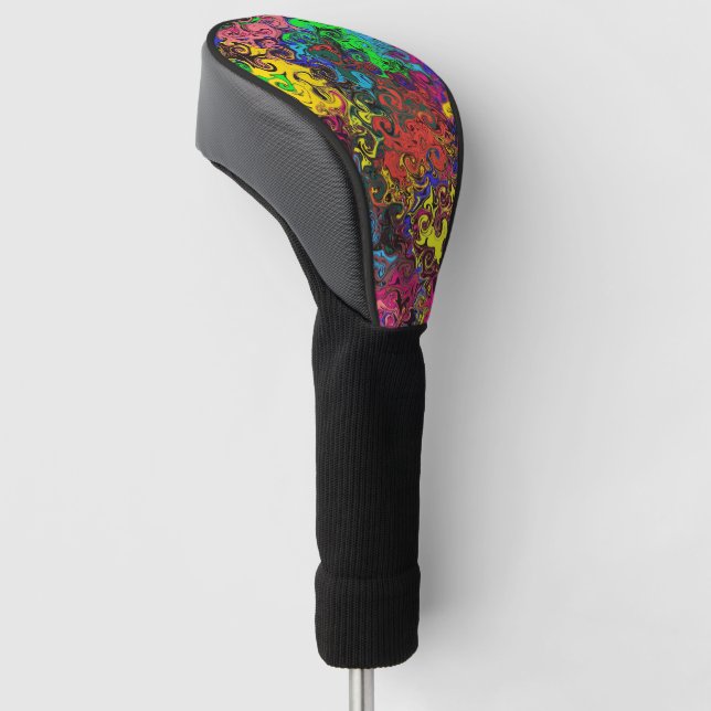 Abstrakte Twirler / Golf Headcover (angewinkelt)
