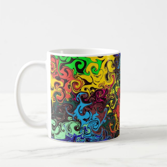 Abstrakte Twirler / Kaffeetasse (Links)