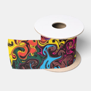 Abstrakte Twirler / Satinband