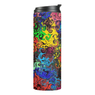 Abstrakte Twirler / Thermosbecher