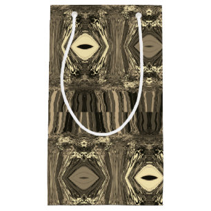 Abstrakte Twirlers P & P Halbe Brick Sepia Kleine Geschenktüte