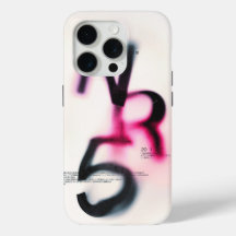 Abstrakte Typografie "Null"-Handy-Fall