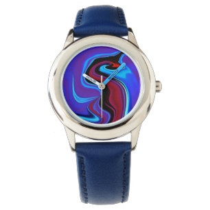 Abstrakte Uhr des Roten Drachen