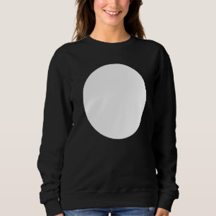 Abstrakte, unbedruckte, weiße Circle Graphics Sweatshirt