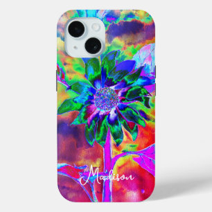 Abstrakte und elegante Sonnenblume Case-Mate iPhone Hülle