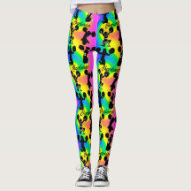 ABSTRAKTE UND FARBENE LEGGINGS