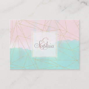 Abstrakte und goldene Dreiecke Visitenkarte